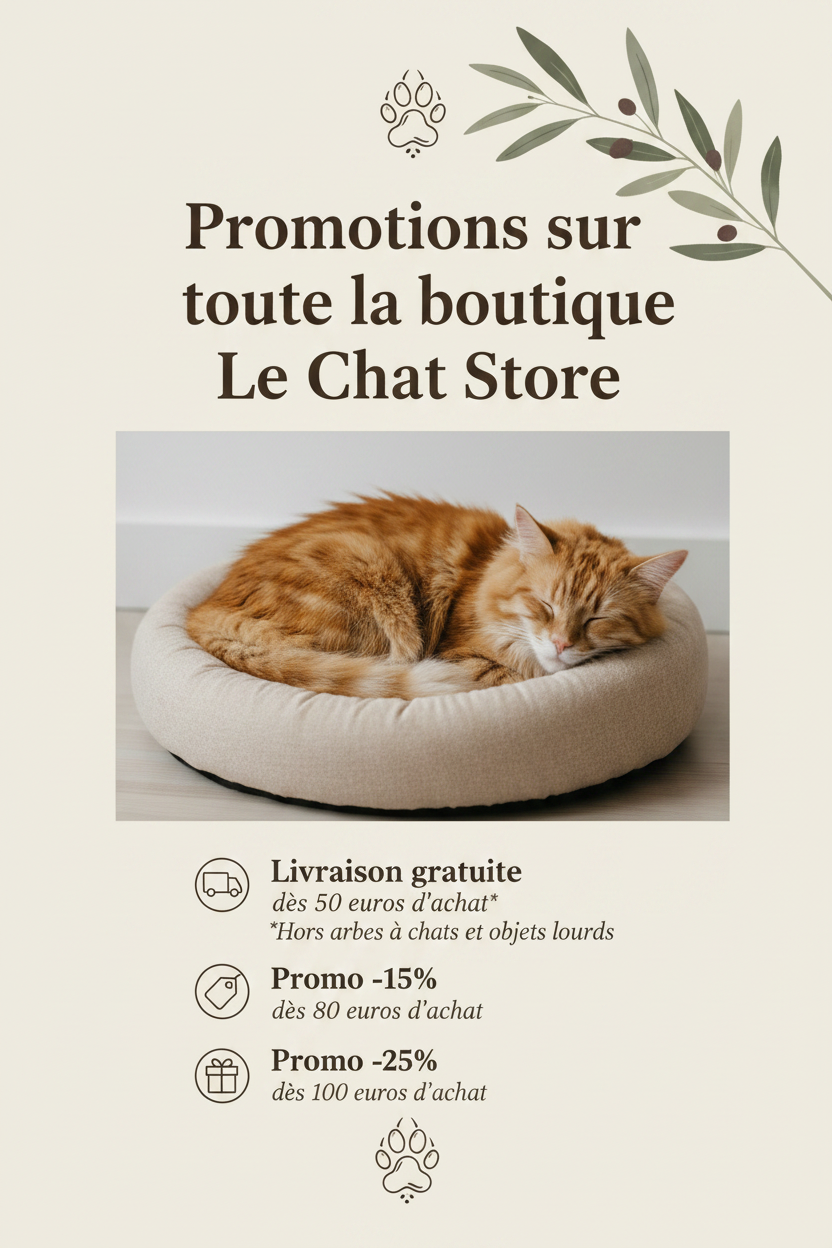 Version mobile - Slide promotionnel Le Chat Store