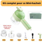 MIXBLEND :mini hachoir sans fil et rechargeable 4en1