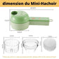 MIXBLEND :mini hachoir sans fil et rechargeable 4en1