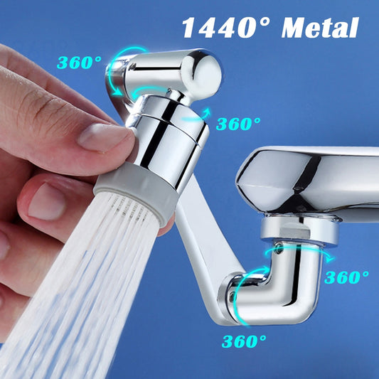 EMBOUT UNIVERSEL DE ROBINET 1440°: JET-FLEX METAL.