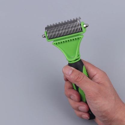 brosse double face vert