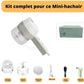 MIXBLEND :mini hachoir sans fil et rechargeable 4en1